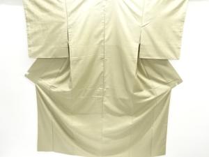 花唐草模様織り出し一つ紋色無地着物